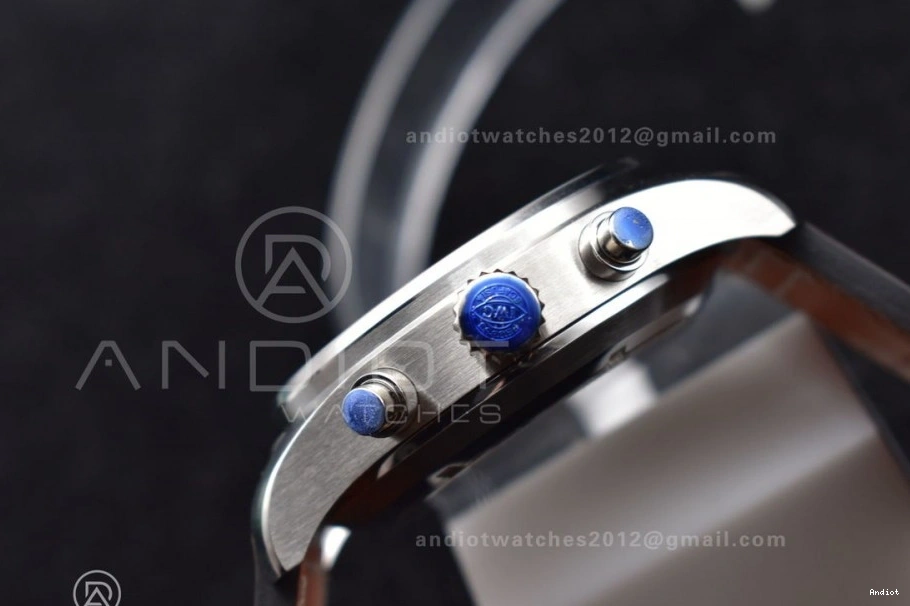 Strap Edition Green on 1:1 ZF Dial Brown V2 Pilot Chronograph A7750 IW377726 Leather Best 0408